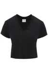 Courrèges Courreges Woman T-shirt Black Size M Cotton