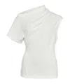 Courrèges Twist Asymetrical T-shirt In White