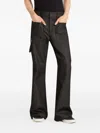 Courrèges Two-pocket Bootcut Jeans In Black
