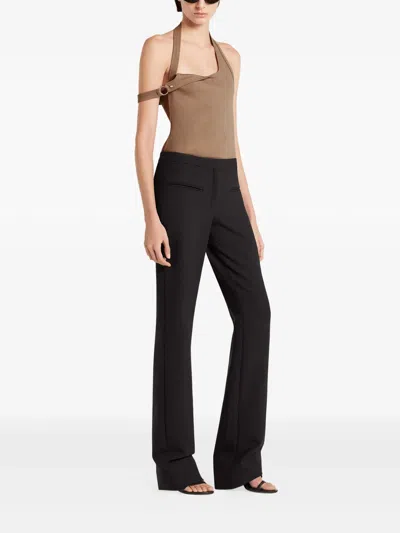 Courrèges Asymmetrical Tank Top In Brown