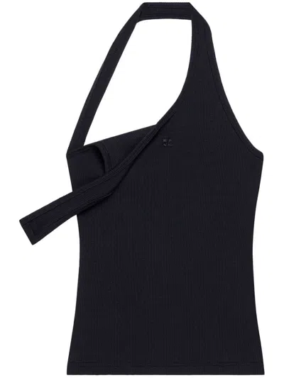 Courrèges Asymmetrisches Top In Black