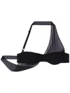 Courrèges Undressed Crepe Cropped Top In Black