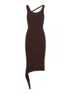 Courrèges Knit Dress In Brown