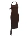 Courrèges Knit Dress In Brown