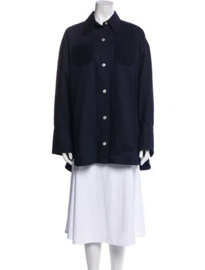 Pre-owned Courrèges Utility Jacket In Blue