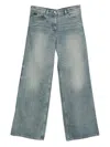 Courrèges Denim Wide-leg Jeans In Blue