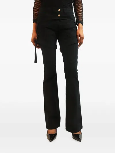 Pre-owned Courrèges Utility Trousers In Black