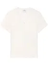 COURRÈGES V-NECK COTTON-BLEND T-SHIRT