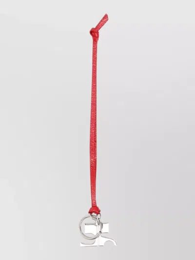 Courrèges Varnished Leather Keyring