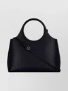 Courrèges Versatile Tote Bag Circular Handle In Black