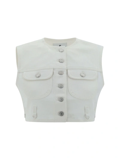 Courrèges Vest In Bianco