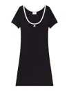 Courrèges Holistic Contrast Jersey Mini Dress