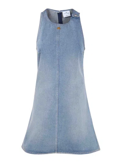 Courrèges Vestido Corto - Azul In Blue