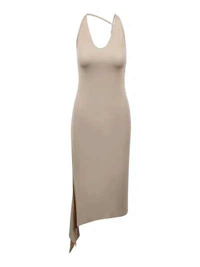 Courrèges Abito Lingerie In Jersey In Sand