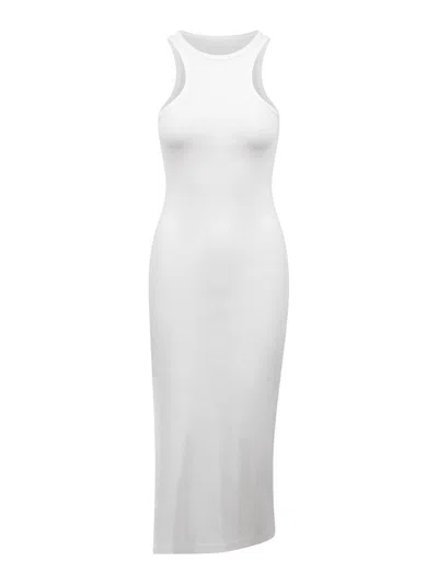 Courrèges School Dress With 90s Ribs In White