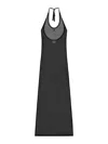 Courrèges Cotton Long Tank Dress In Black