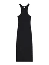 Courrèges Courregès Canale Navy Scuba Straps Dress In Black
