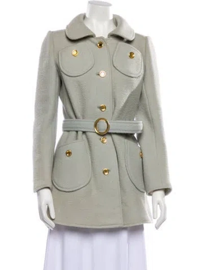 Pre-owned Courrèges Vintage 1960's Peacoat In Green