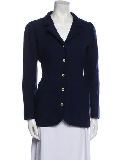 Pre-owned Courrèges Vintage 1970's Blazer In Blue