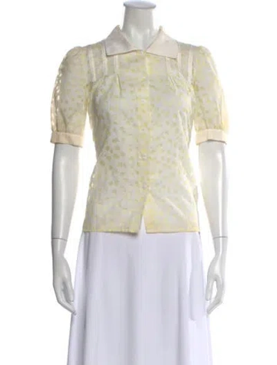 Pre-owned Courrèges Vintage 1970's Blouse In Neutral
