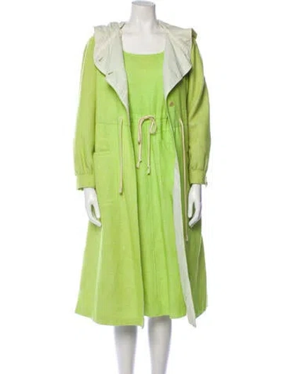 Pre-owned Courrèges Vintage 1970's Dress Set In Green