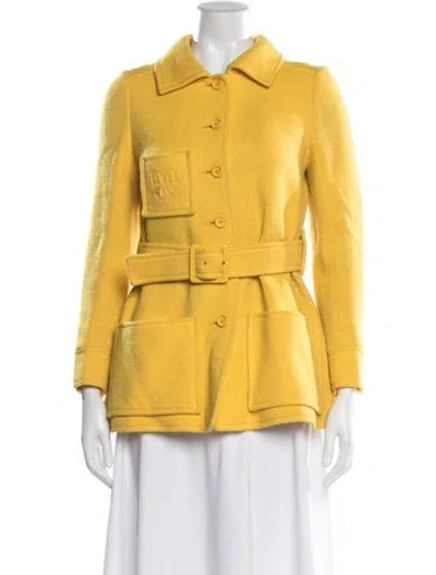 Pre-owned Courrèges Vintage 1970's Jacket In Yellow