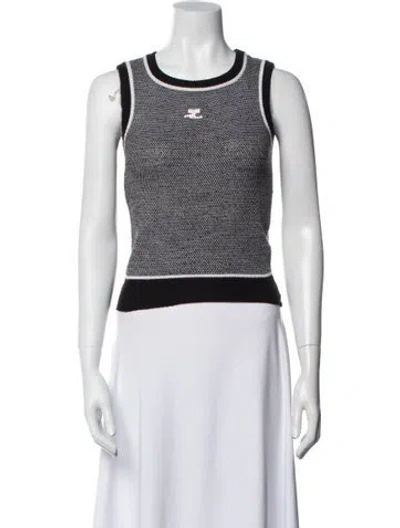 Pre-owned Courrèges Vintage 1970's Sweater In Black