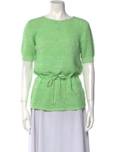 Pre-owned Courrèges Vintage 1970's Top In Green