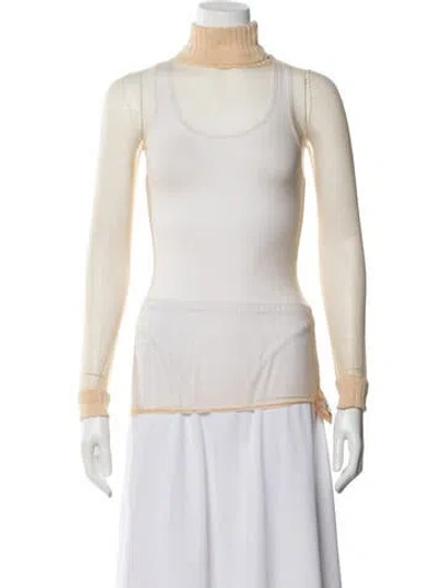 Pre-owned Courrèges Vintage 1970's Top In Neutral