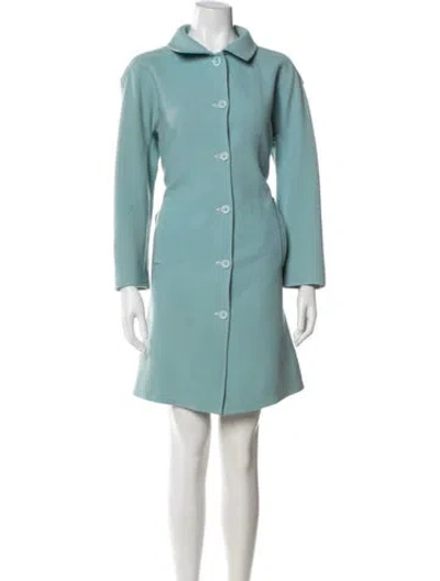 Pre-owned Courrèges Vintage 1980's Coat In Blue