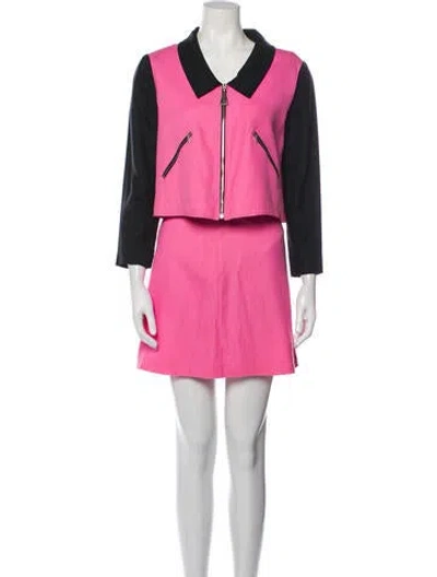 Pre-owned Courrèges Vintage 1980's Skirt Set In Pink