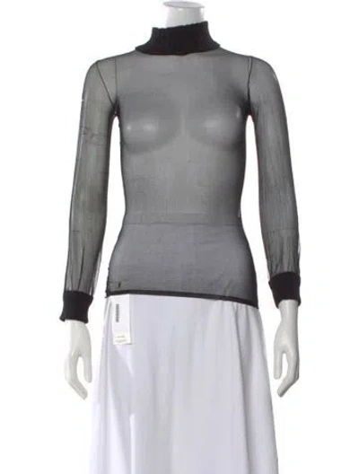 Pre-owned Courrèges Vintage 1980's Top In Black