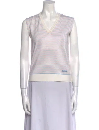 Pre-owned Courrèges Vintage 1980 Top In White
