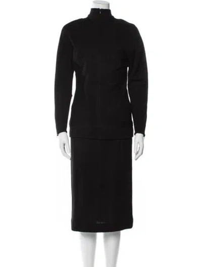 Pre-owned Courrèges Vintage 1990's Skirt Set In Black