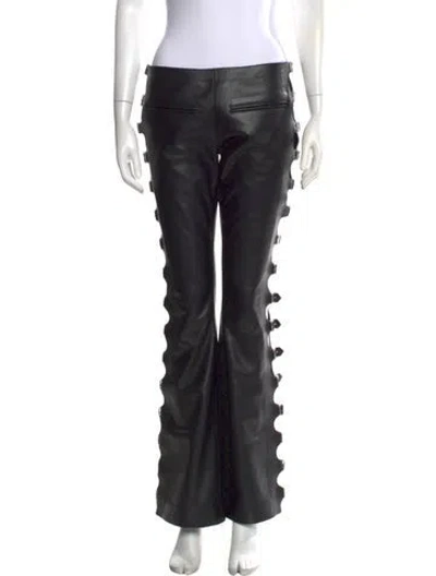 Pre-owned Courrèges Vintage Flared Pants In Black