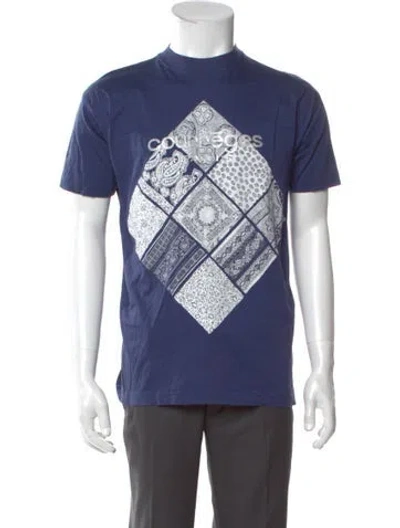 Pre-owned Courrèges Vintage Homme T-shirt In Blue