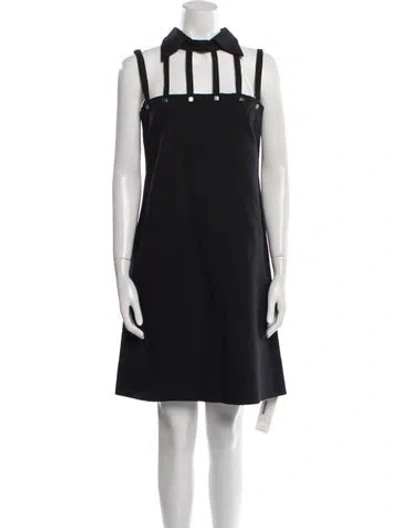 Pre-owned Courrèges Vintage Knee-length Dress In Black