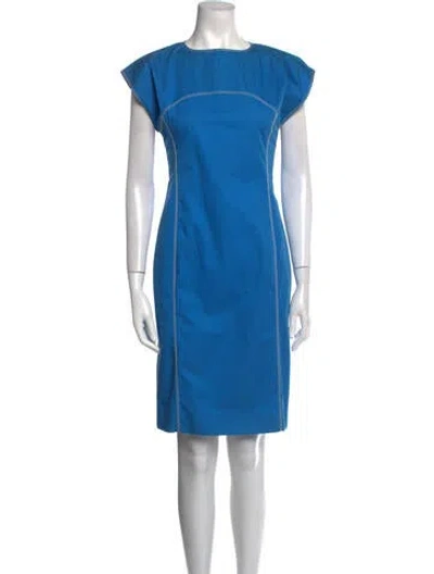 Pre-owned Courrèges Vintage Knee-length Dress In Blue
