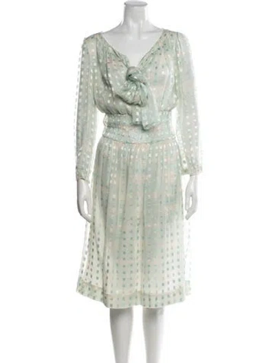 Pre-owned Courrèges Vintage Knee-length Dress In Blue