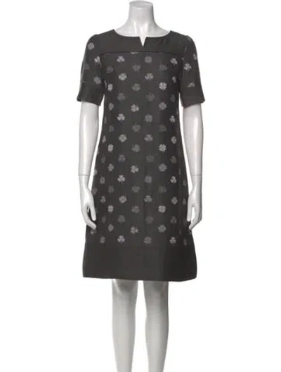 Pre-owned Courrèges Vintage Knee-length Dress In Gray