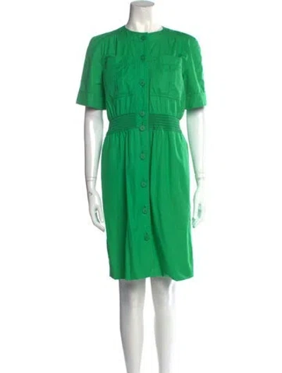 Pre-owned Courrèges Vintage Knee-length Dress In Green