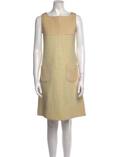 Pre-owned Courrèges Vintage Knee-length Dress In Neutral