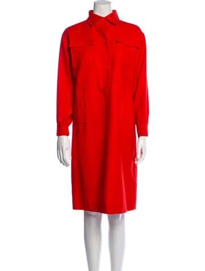 Pre-owned Courrèges Vintage Knee-length Dress In Orange