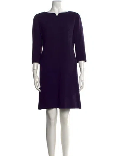 Pre-owned Courrèges Vintage Knee-length Dress In Purple
