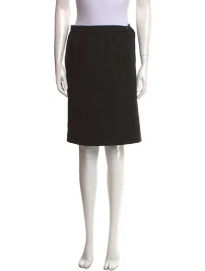 Pre-owned Courrèges Vintage Knee-length Skirt In Black