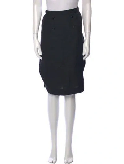 Pre-owned Courrèges Vintage Knee-length Skirt In Black