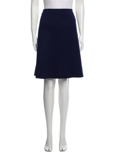Pre-owned Courrèges Vintage Knee-length Skirt In Blue