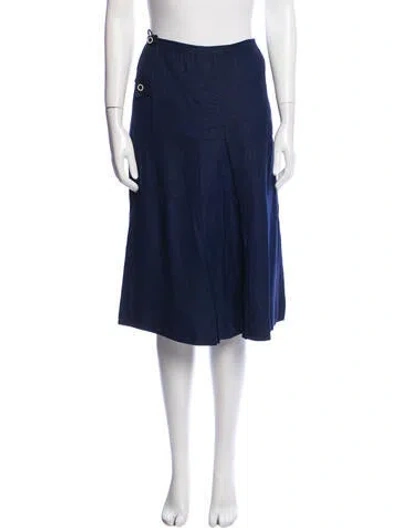 Pre-owned Courrèges Vintage Knee-length Skirt In Blue