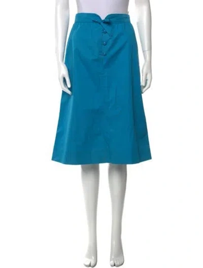 Pre-owned Courrèges Vintage Knee-length Skirt In Blue