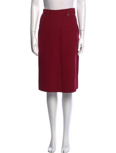 Pre-owned Courrèges Vintage Knee-length Skirt In Red